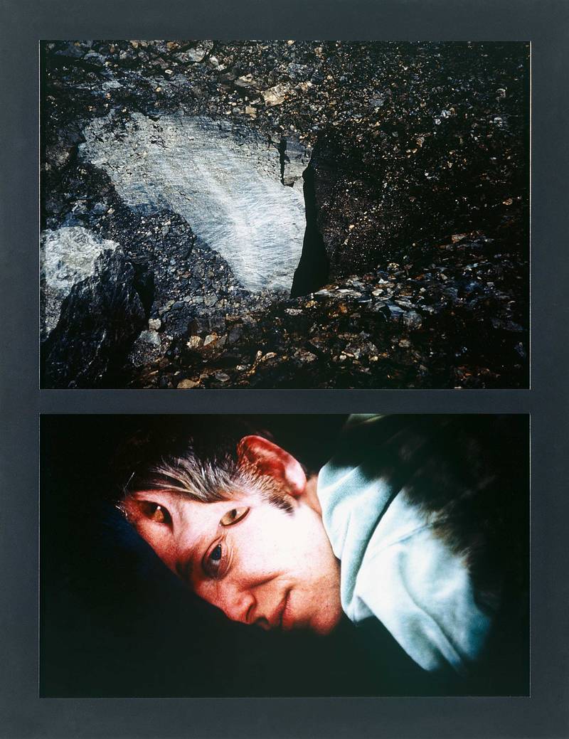 Franziska Rutishauser, Fotografie: Ein-Wurf, 1994, Ilfochrome, Glas, MDF, 104x81cm, Unikat